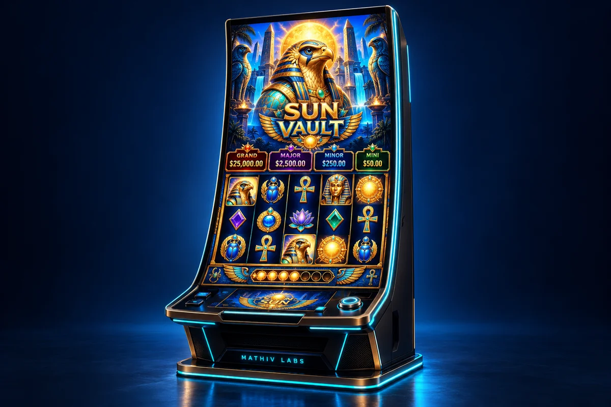 Sun Vault: Egyptian treasure · Curved portrait cabinet