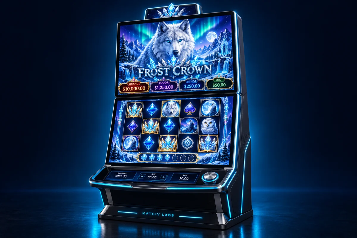 Frost Crown: Arctic wildlife · Dual-screen cabinet